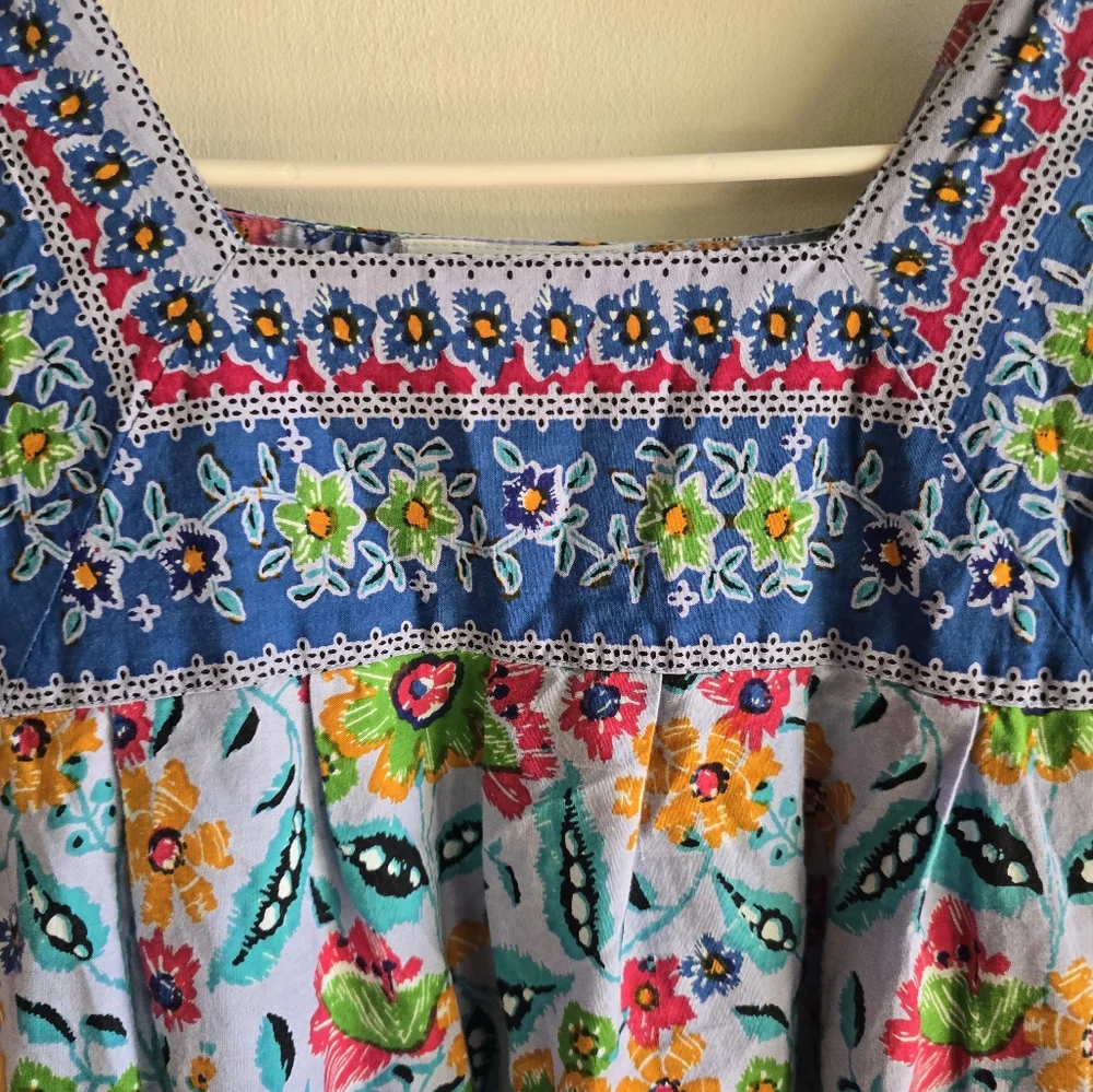 Expressions Cotton Mumu Lounge Dress With Pockets Medium - Picture 4 of 6